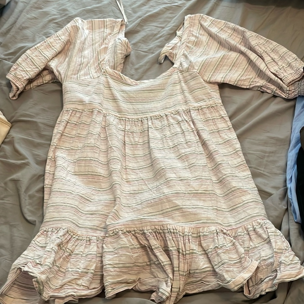 Easter Pink Striped Dress